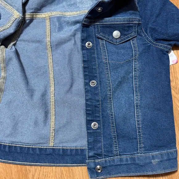 Minnie Mouse Embroidered Jean Jacket Size 7 - Picture 9 of 12